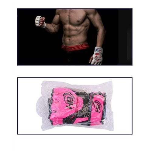 Guantoni Mma Guanti A Mezzo Dito Da Combattimento/Allenamento  Thai Ufc | Rosa