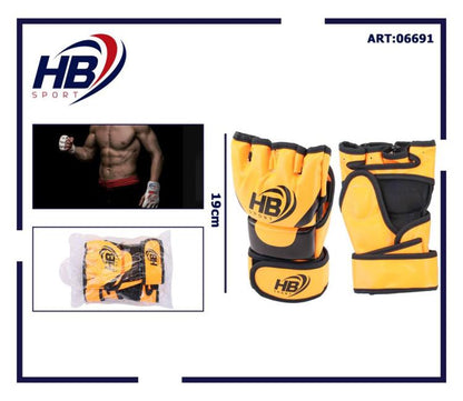Guantoni Mma Guanti A Mezzo Dito Da Combattimento/Allenamento  Thai Ufc Arancio