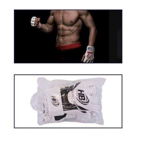 Guantoni Mma Guanti A Mezzo Dito Da Combattimento/Allenamento  Thai Ufc | Bianco