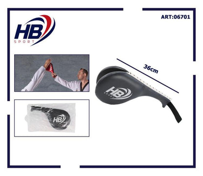 Hb Colpitore Doppio Paracolpi Taekwondo Karate Arti Marziali Kick Boxing Nero