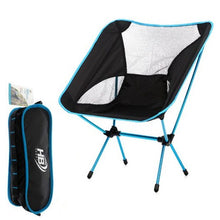 Sedia Pieghevole Campeggio Borsa Portatile Spiaggia Pesca Caccia Esterno Celeste