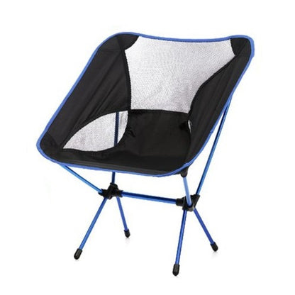 Sedia Pieghevole Da Campeggio Borsa Portatile Spiaggia Pesca Caccia Esterno Blu