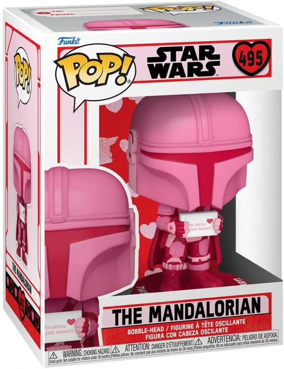 Funko Pop ! Star Wars - Valentines S2 The Mandalorian (495) Vinyl Figure 9Cm