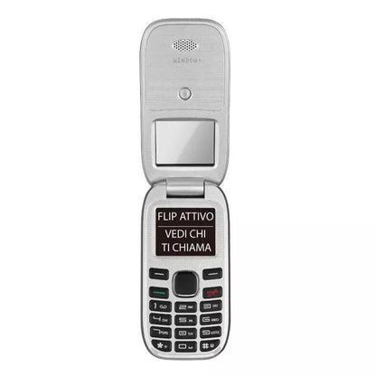 BRONDI CELLULARE WINDOW+ 4.5 A COLORI/FLIP DUAL SIM APERTURA A CONCHIGLIA - BLU