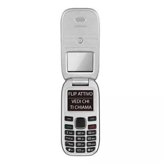 BRONDI CELLULARE WINDOW+ 4.5 A COLORI/FLIP DUAL SIM APERTURA A CONCHIGLIA - BLU