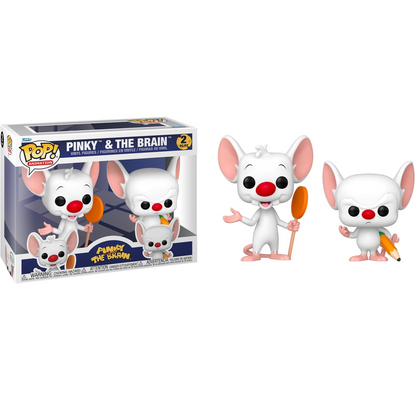 Funko Pop! Animation 2pz - Mignolo e Prof (Pinky and the Brain) Vinyl Figure 9cm