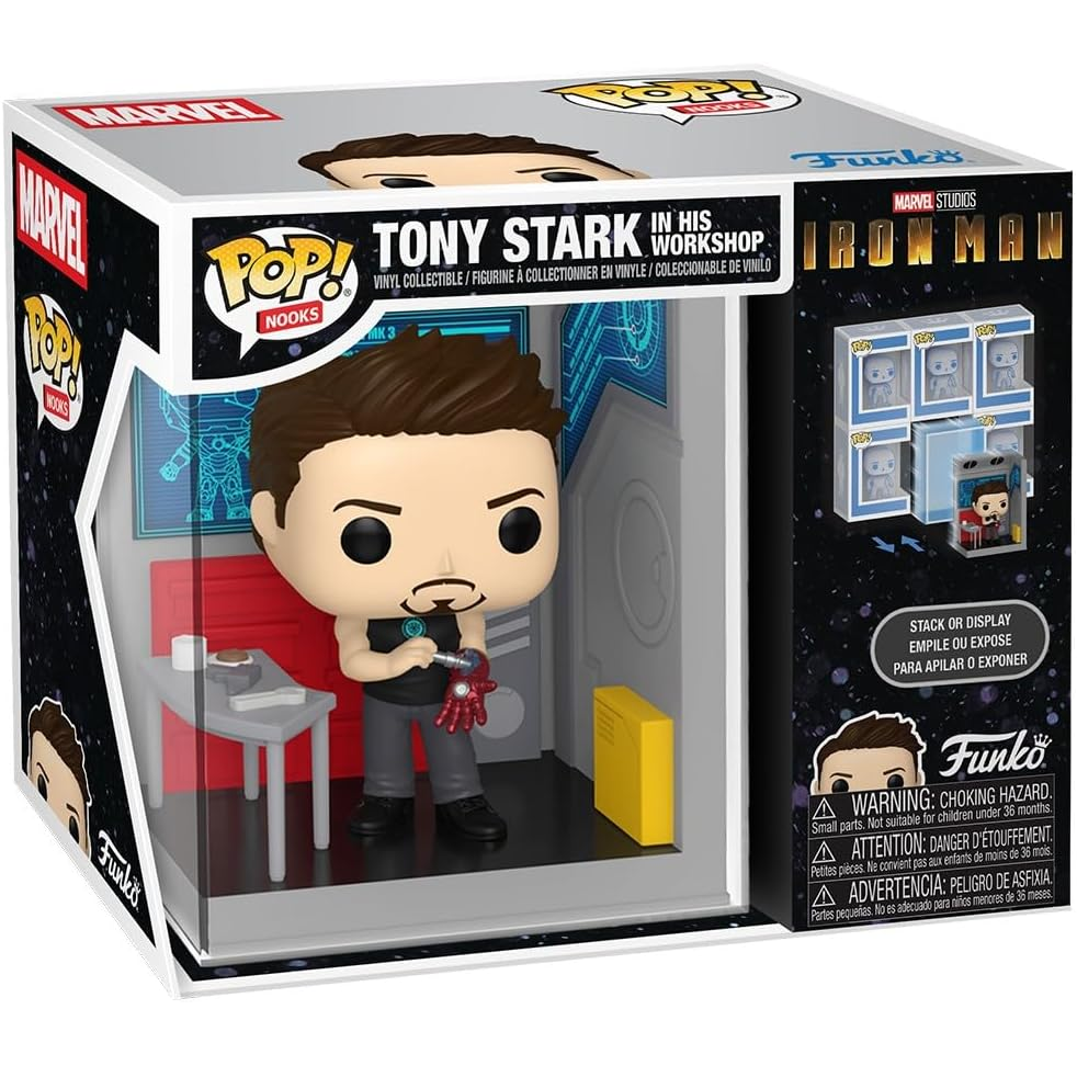 Funko Pop! Nooks Marvel - Tony Stark / Iron Man In His Workshop Garage Vinyl Figure 10cm