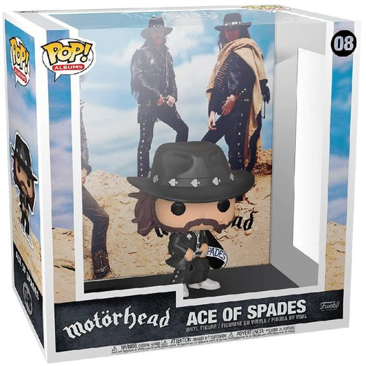 Funko Pop ! Albums Motorhead - Ace Of Spades (08) Cover Music Vinyl Figure 9Cm