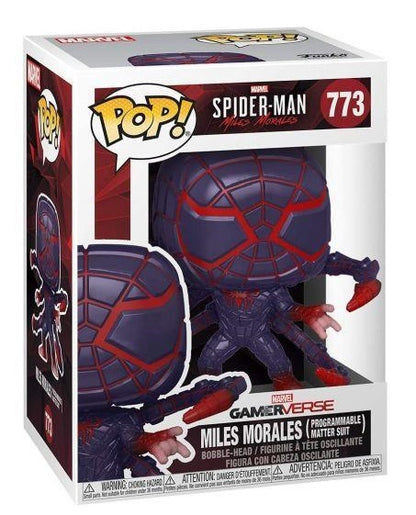 Funko Pop ! Spiderman Miles Morales - (773) Programmable Matter Suit Figure 9Cm