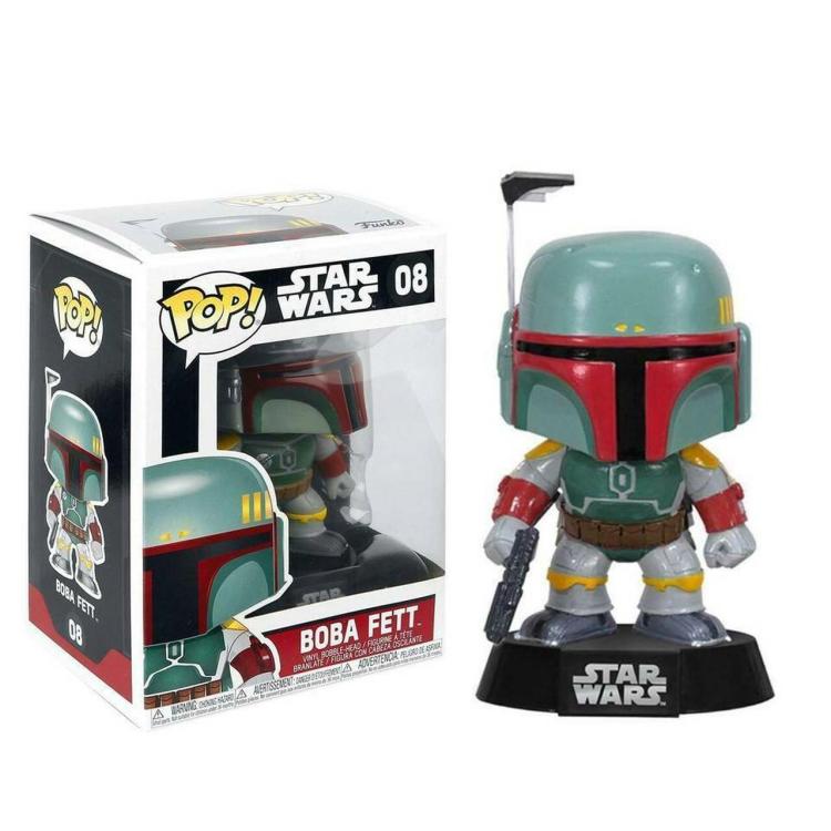 Funko Pop ! Star Wars - (08) Boba Fett Bobble Vinyl Figure 9Cm Statuetta Nuovo