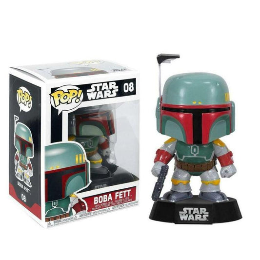 Funko Pop ! Star Wars - (08) Boba Fett Bobble Vinyl Figure 9Cm Statuetta Nuovo