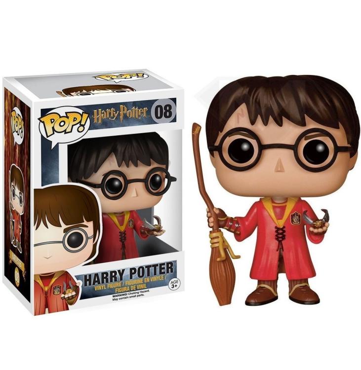 Funko Pop ! Harry Potter - (08) Harry Potter Quidditch Figure 9Cm Nuova Hogwarts