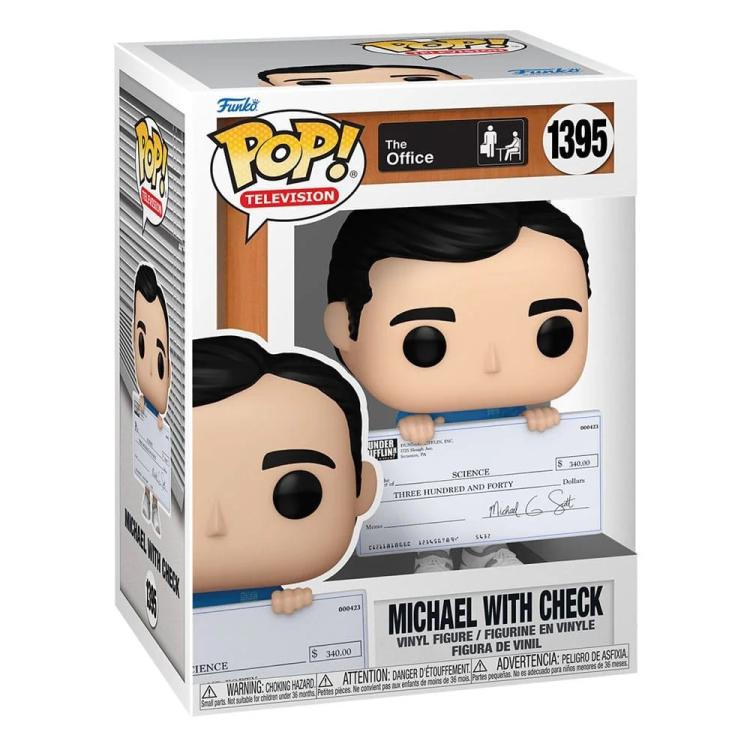Funko Pop ! Tv The Office S8 - (1395) Michael W/ Check Figure Vinyl 9Cm In Stock