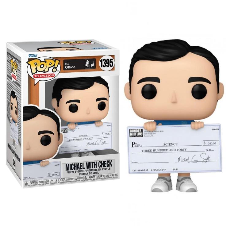 Funko Pop ! Tv The Office S8 - (1395) Michael W/ Check Figure Vinyl 9Cm In Stock