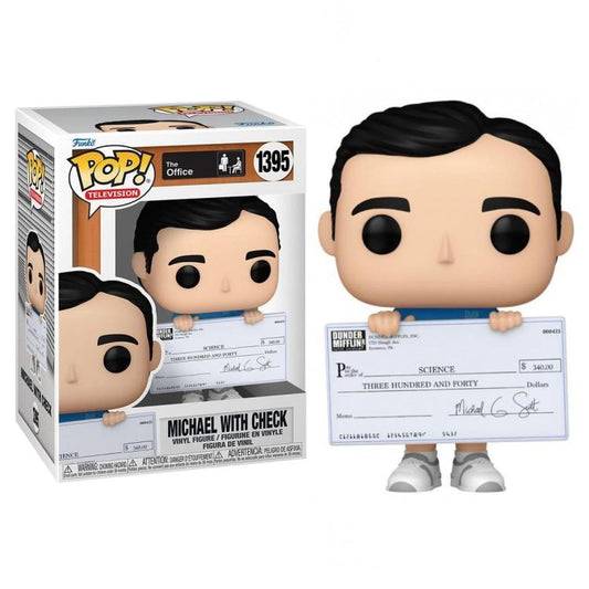 Funko Pop ! Tv The Office S8 - (1395) Michael W/ Check Figure Vinyl 9Cm In Stock