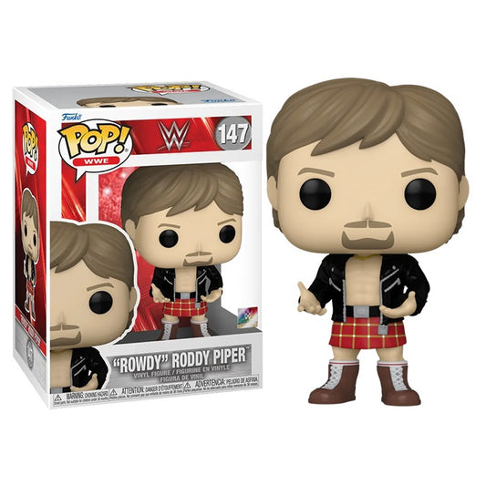 Funko Pop ! Wwe - (147) Rowdy Roddy Piper Lottatore Wrestling Vinyl Figure 9Cm