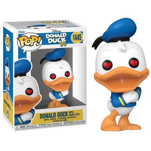 Funko Pop ! Disney Donald Duck 9Oth - (1445) Heart Eyes Donald Duck Figure 9Cm