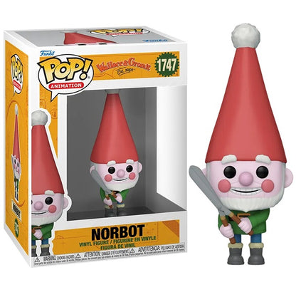 Funko Pop ! Animation - Wallace & Gromit (1747) Norbot Vinyil Figure 9Cm Statua