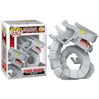 Funko Pop ! Animation Yu-Gi-Oh (1736) Cyber Dragon Vinyl Figure 9Cm Statuetta