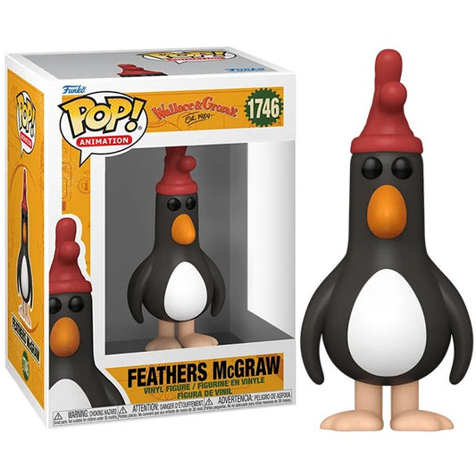 Funko Pop ! Animation Wallace & Gromit (1746) Feathers Mcgraw Vinyil Figure 9Cm
