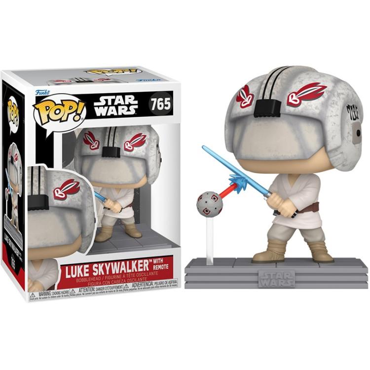 Funko Pop ! Star Wars (765) Luke Skywalker With Remote Vinyl Figure 9Cm Statua