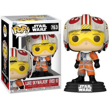 Funko Pop ! Star Wars (763) Luke Skywalker (Red 5) Vinyl Figure 9Cm Statuetta