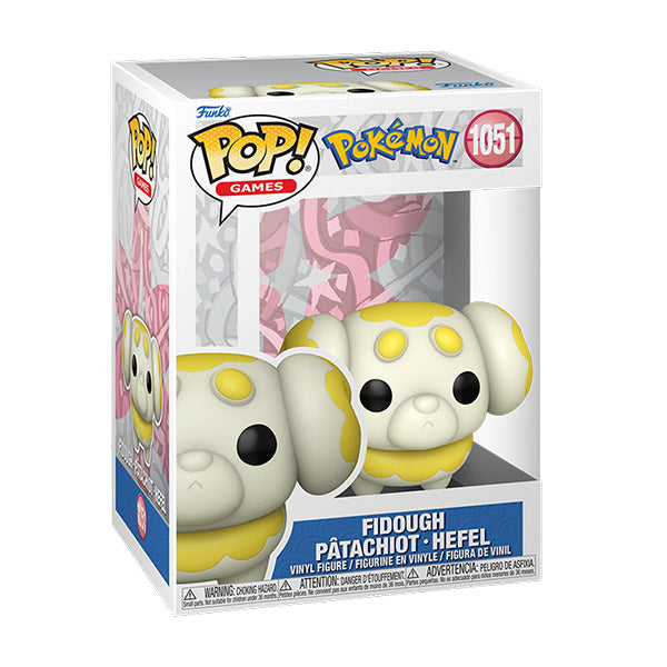 Funko Pop ! Games - Pokemon - (1051) Fidough Patachiot Hefel Figure 9Cm In Stock