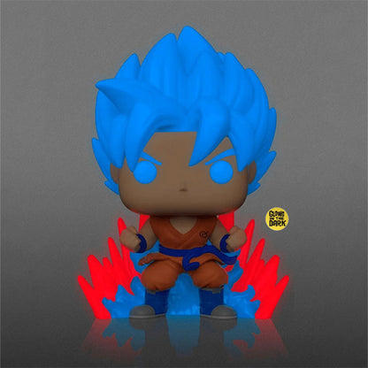 Funko Pop ! Animation - Dragon Ball Z (1256) Ssgss Goku Kaioken Glow In The Dark
