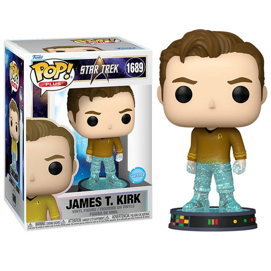 Funko Pop ! Plus Star Trek Transporter - (1689) James T. Kirk Figure Glitter 9Cm