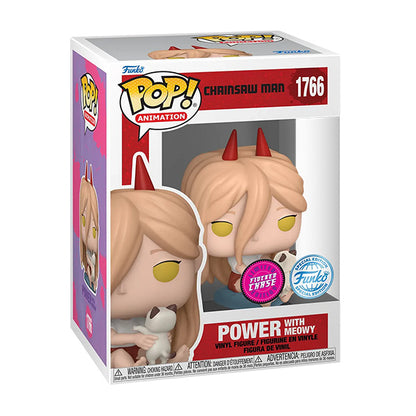 Funko Pop ! Animation - Chainsaw Man (1766) Power w/ Meowy (Chase) 9cm