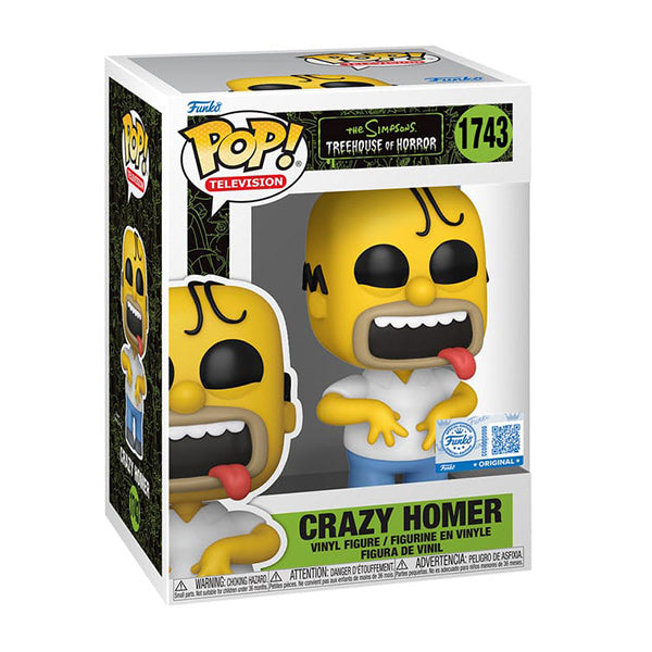 Funko Pop ! Tv The Simpsons TOH - (1743) Crazy Homer Horror Figure 9cm