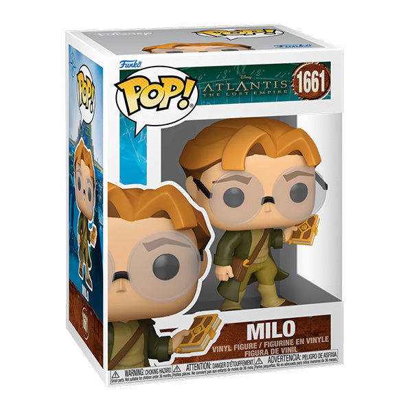 Funko Pop ! Disney Atlantis The Lost Empire - (1661) Milo Thatch Figure Vinyl 9cm