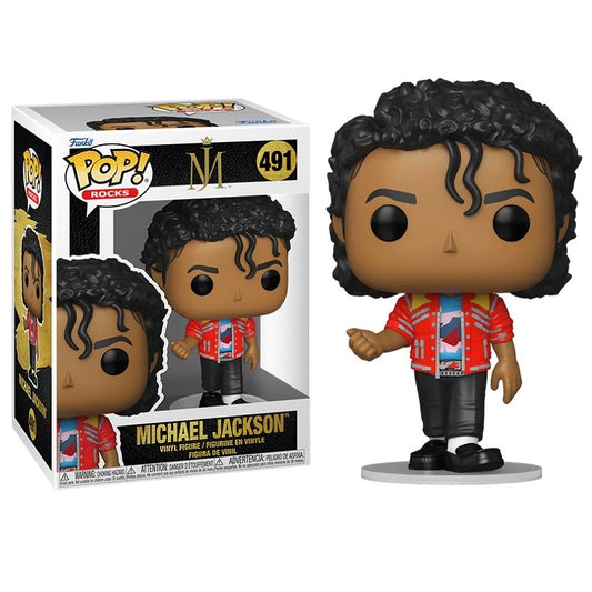Funko Pop ! Rocks - (491) Michael Jackson Beat It Figure MJ (Preorder) 9Cm