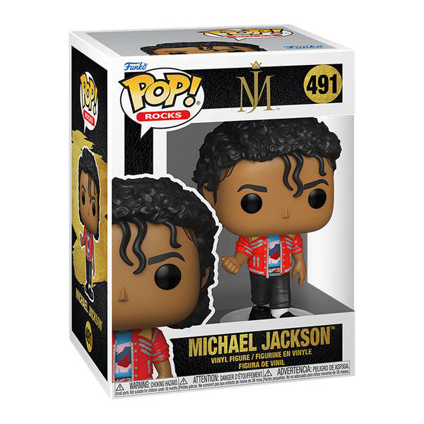 Funko Pop ! Rocks - (491) Michael Jackson Beat It Figure MJ (Preorder) 9Cm