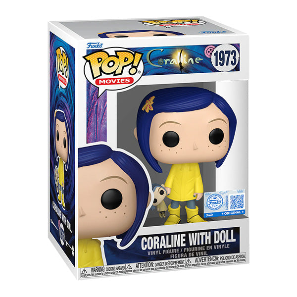 Funko Pop! Coraline - (1973) Coraline w/Doll (Special Edition) Vinyl Figure 9cm