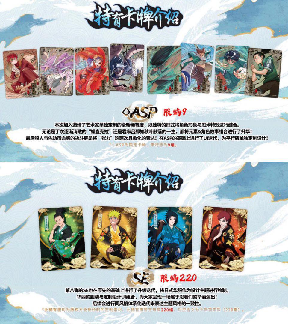 Naruto Kayou Tier 4 Wave 8 Box 18 Booster Carte Collezionabili Edizione Cinese