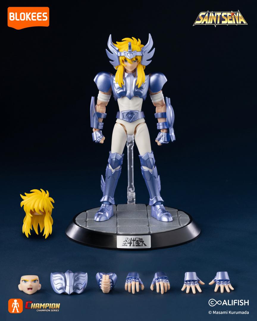 Blokees Saint Seiya: Model Kit Champion Class 07 (Cygnus Hyoga) Action Figure Cavalieri Zodiaco 75008 - Cigno