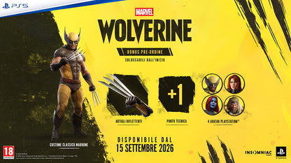 Marvel's Wolverine Ps5 Gioco Italiano Playstation 5 Pal Ita Nuovo