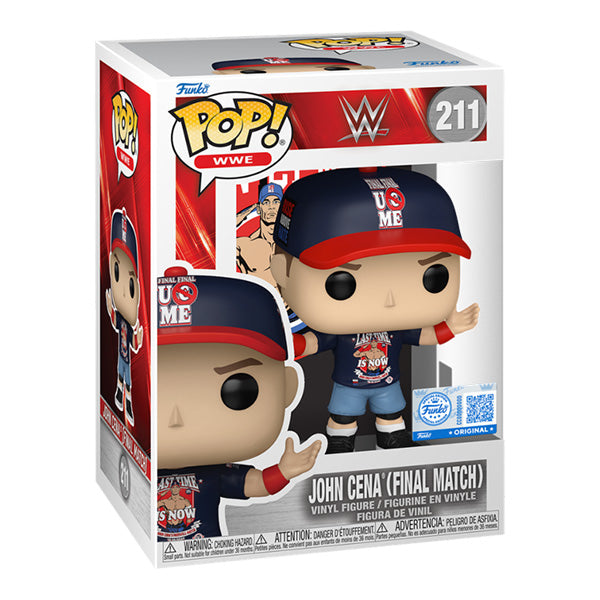 Funko Pop ! Wwe - (211) John Cena (Final Match) Wrestling EXM Figure 9cm