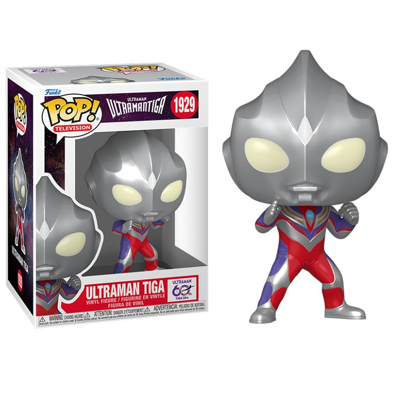 Funko Pop! Television Ultraman - (1929) Ultraman Tiga 60th Vinyl Figure 9cm
