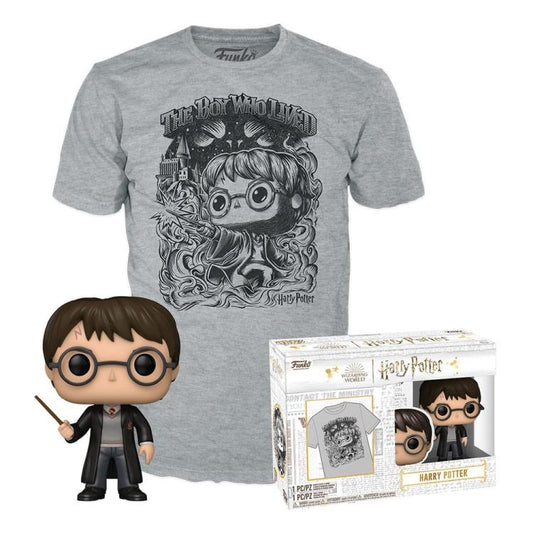 Funko Pop ! + Tees Harry Potter Statuetta Vinile - T-Shirt Xl Wizarding World