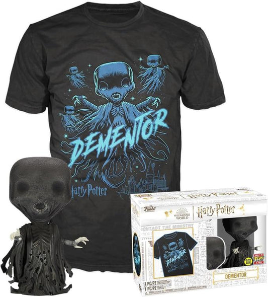 Funko Pop!+Tees Harry Potter Statuetta Dementor (Glows In The Dark) - T-Shirt S