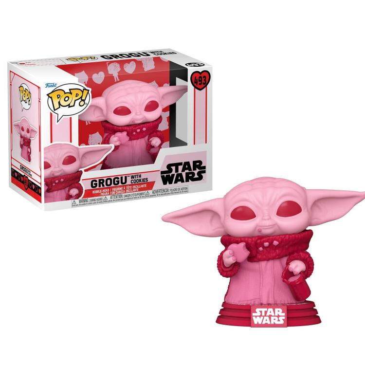 Funko Pop ! Star Wars - Valentines S2 Grogu (493) Statuetta Vinyl San Valentino