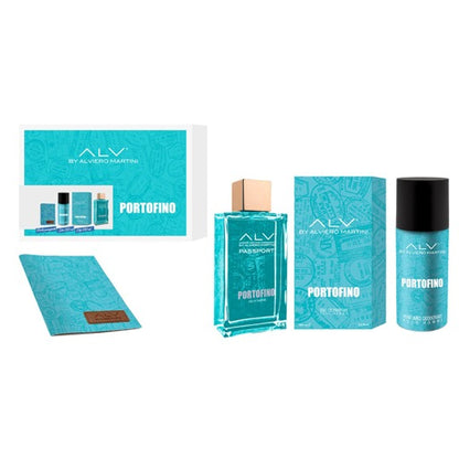 Alviero Martini Cofanetto Portofino Eau de parfum 100ml+Deo150ml+Portapassaporto