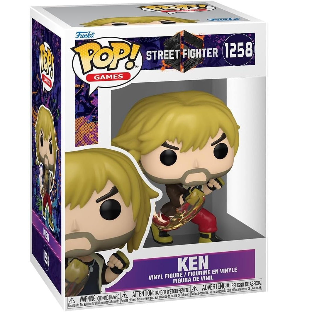 Funko Pop! Games - Street Fighter (1258) Ken - Vinyl Figure 9Cm