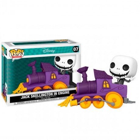 Funko Pop Disney 07 Jack Skellington In Engine Statuetta Vinyl Action Figure