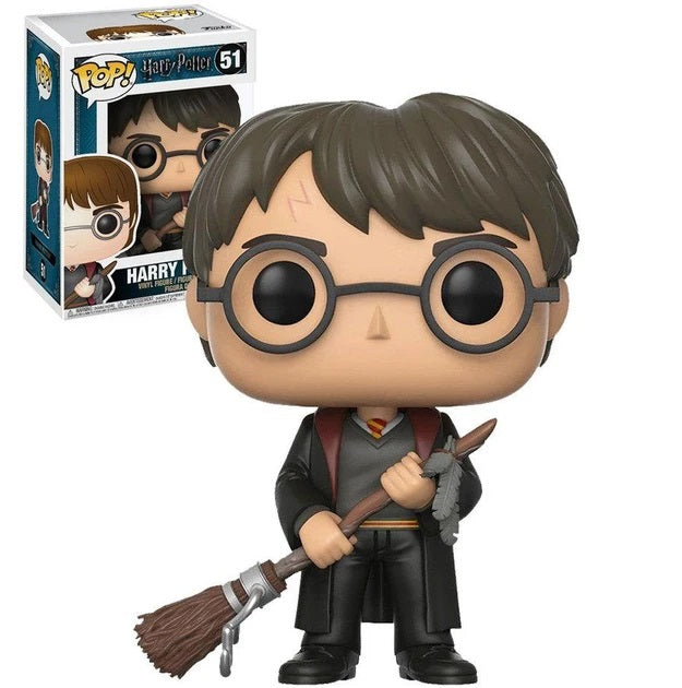 Funko Pop ! Harry Potter - (51) Harry Potter W / Firebolt E Feather Vinyl Figure