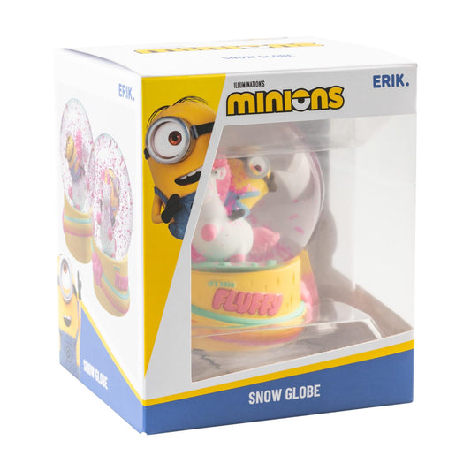 Minions - Palla di Neve (Bob) Palla di Vetro, Snow Globe Ball, Idea regalo di Natale per Bambini, Gadget Merchandise