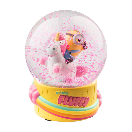 Minions - Palla di Neve (Bob) Palla di Vetro, Snow Globe Ball, Idea regalo di Natale per Bambini, Gadget Merchandise