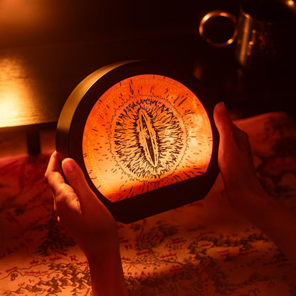 The Lord Of The Rings - Lampada Occhio di Sauron Il Signore Degli Anelli 20cm - Led Light Illuminazione LOTR Grupo Erik